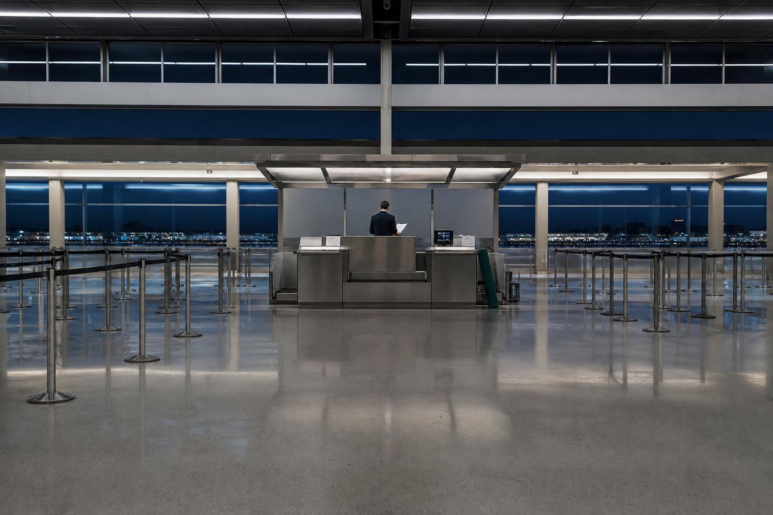 Delta's new Atlanta–Riyadh counter stands ready as the route begins amid airport strikes.