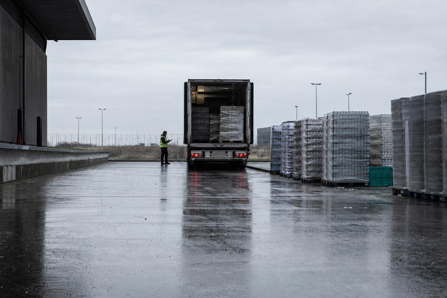 Supermarket stock is prepared as officials urge households to build emergency food reserves.