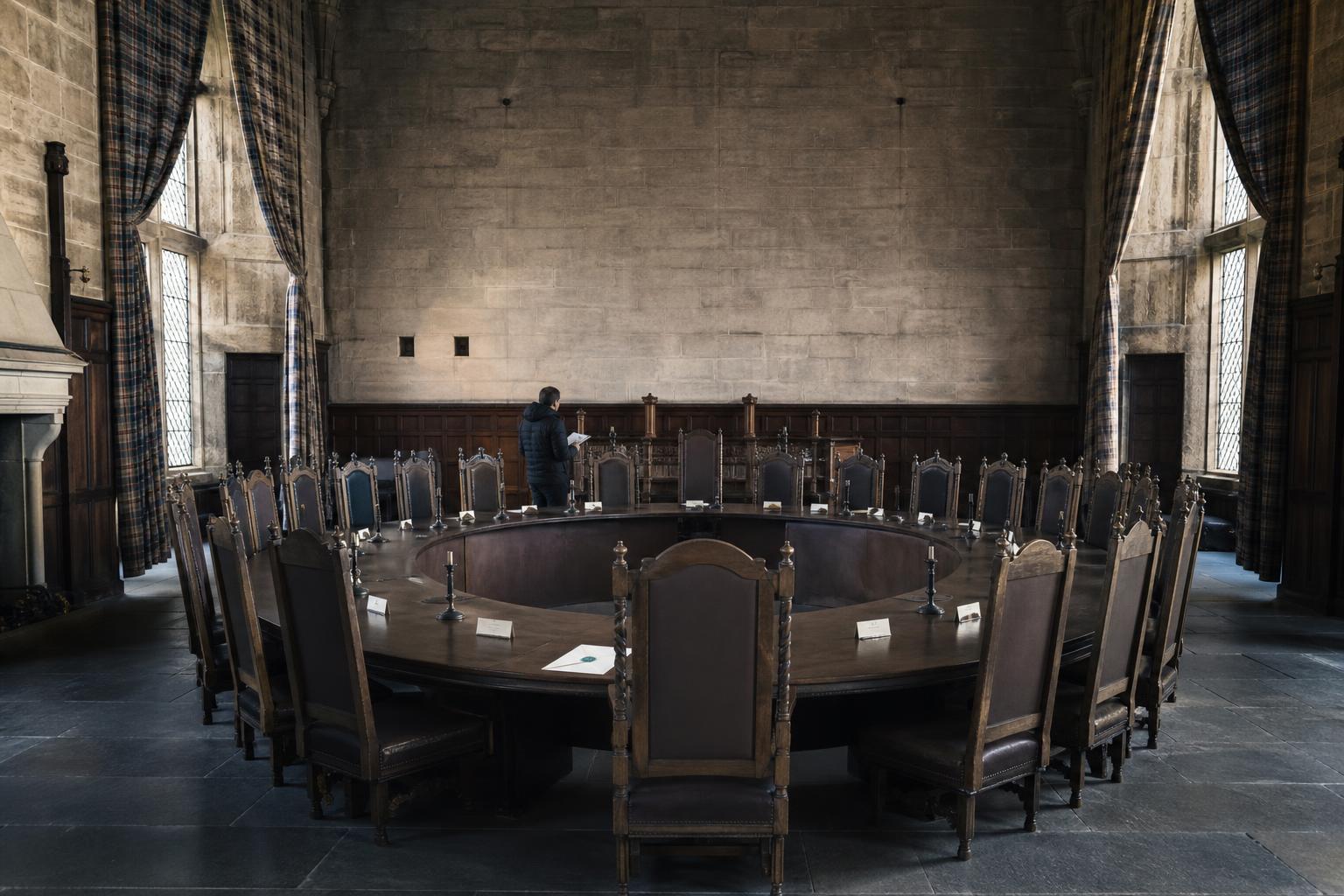 The Traitors' roundtable is set for Season 5's 23-person celebrity cast.