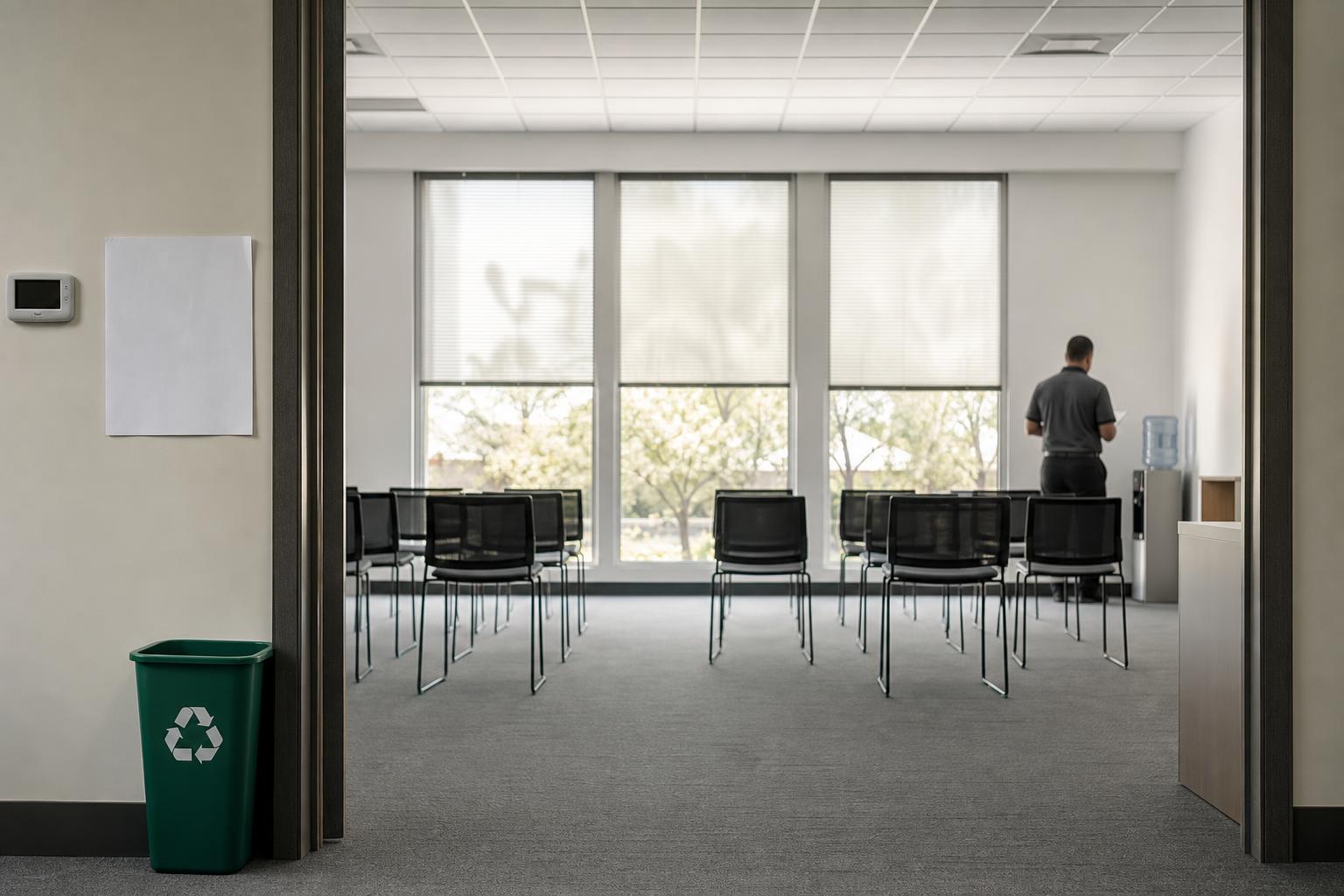 A Los Angeles cooling center sits ready as costs of running it go unfunded.