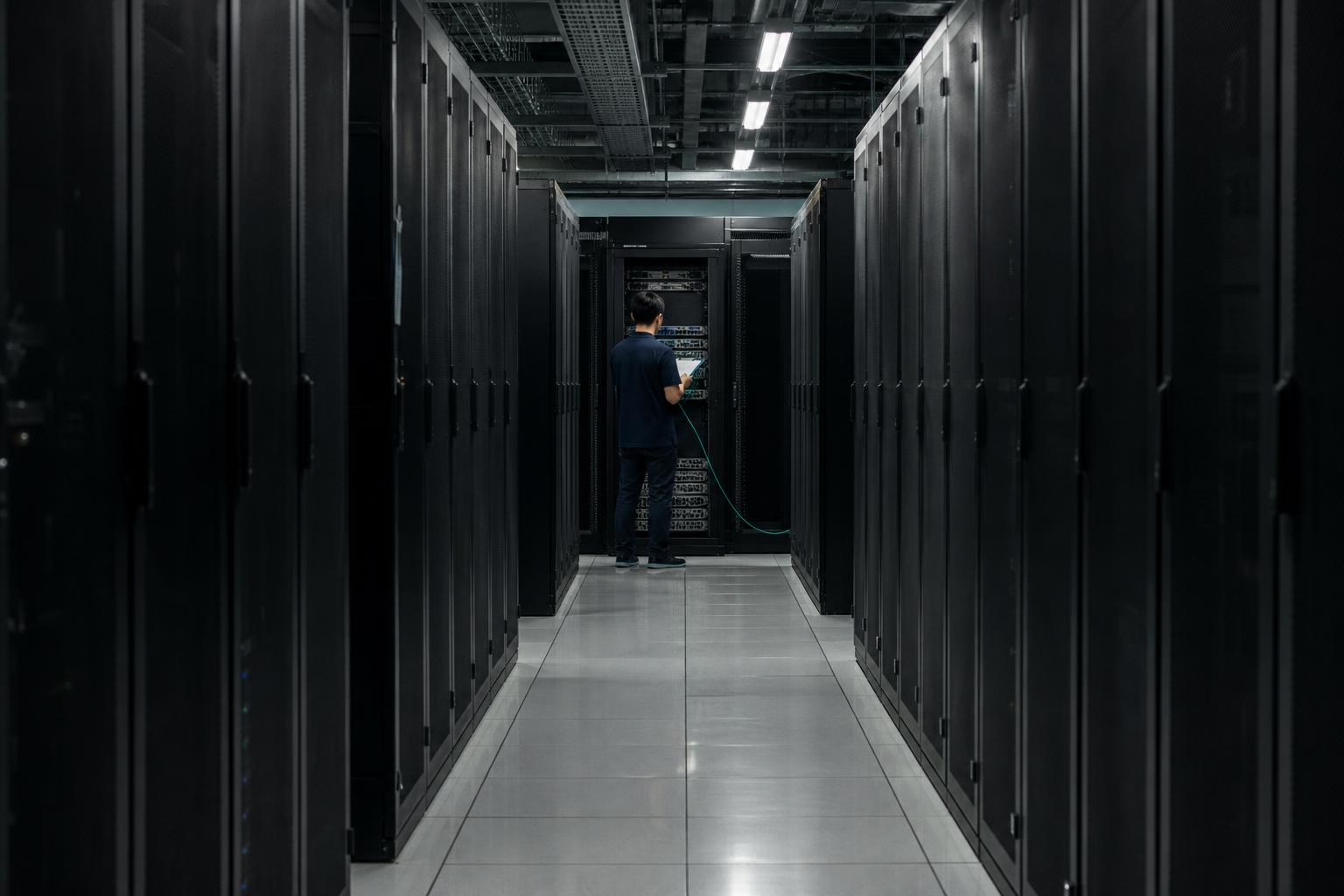 A university data centre of the kind Flax Typhoon's scanning tool kept probing after 2024.