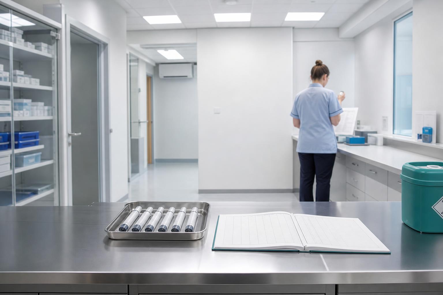 A trial pharmacy prepares doses for a drug that helps diabetic patients less than others.