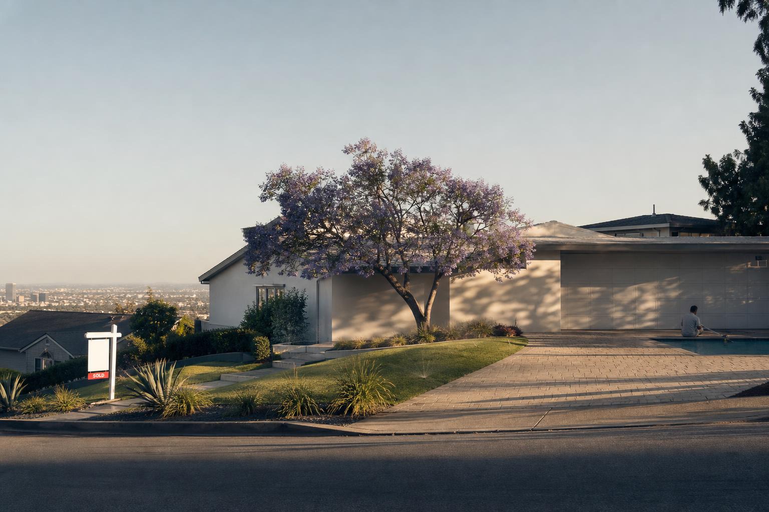 A Los Angeles hillside home stands sold, priced well under its original asking figure.