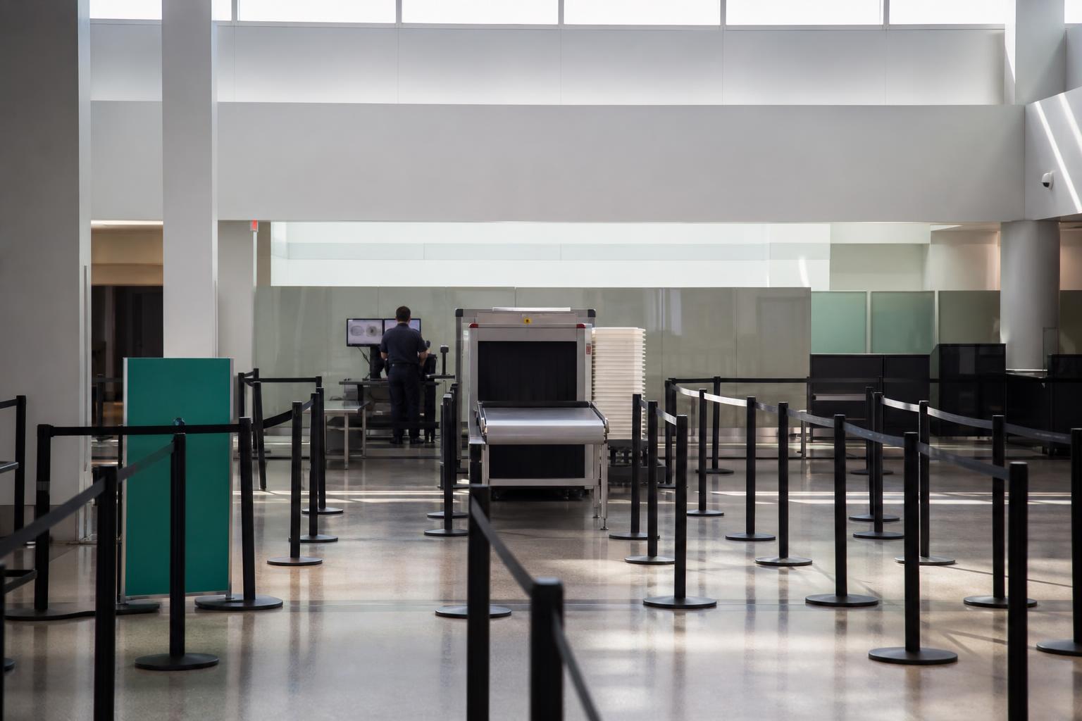 A newer, more thorough bag scanner has not made airport lines move faster.