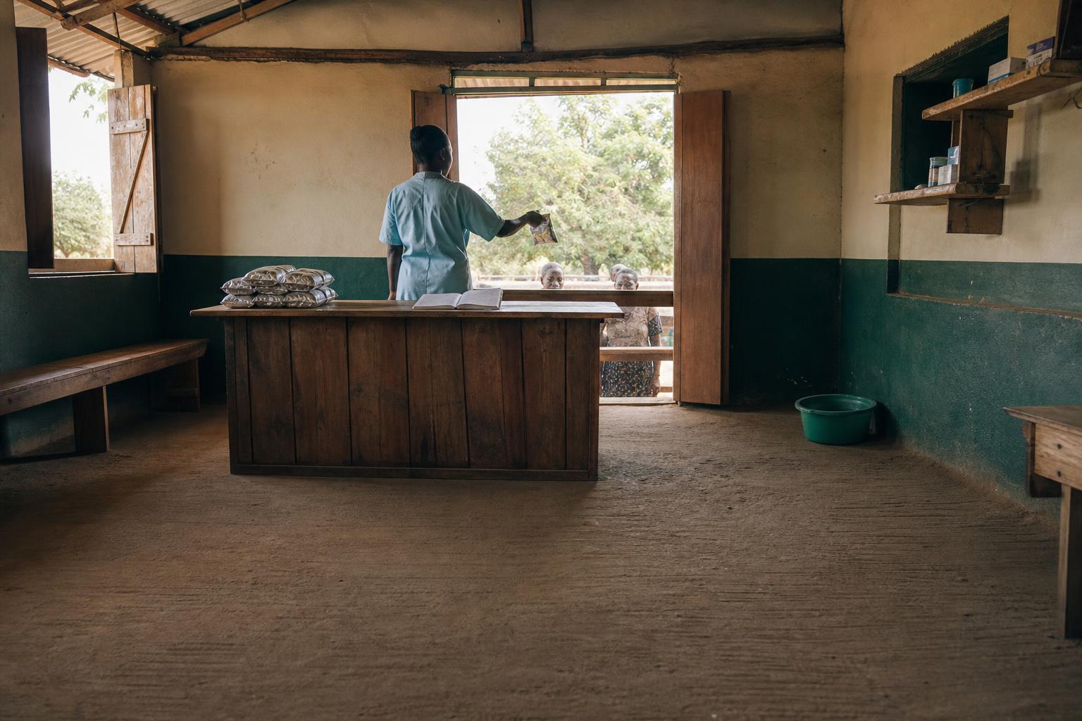 A monthly nutrition handout at a rural clinic, the setting of the pragmatic trial debate.